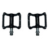 Педали велосипедные 4BIKE K349, материал CNC алюминий, размер платформы 99х72х10,5 мм, черный, ARV-K349BLK