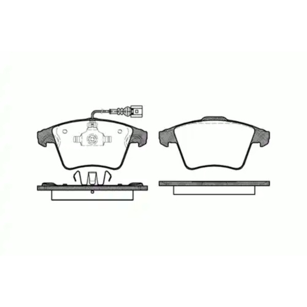 Тормозные колодки дисковые передняя ось REMSA 1045.11