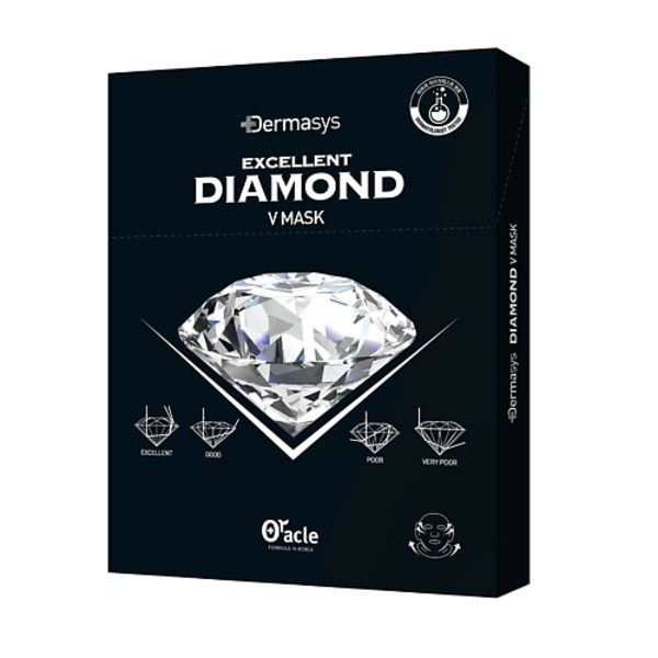 DR.ORACLE Набор масок для лица и области шеи с алмазной пылью Dermasys Diamond V Mask