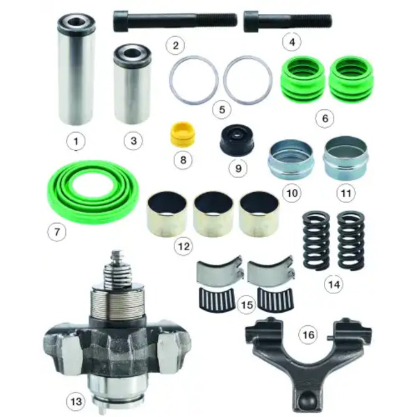 р/к диск.тормоза!(мр) полный комплект (без нажимной плиты) PAN 19-1 0810 30116 ANDAC