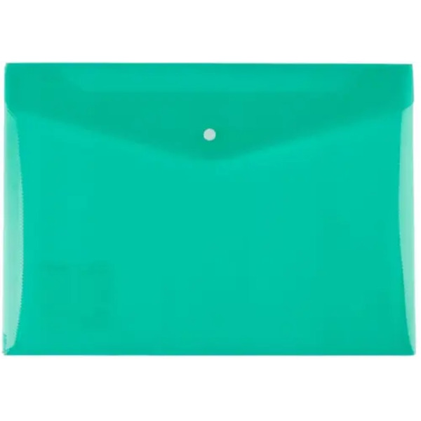 Папка-конверт с кнопкой Classic, A4, зеленая