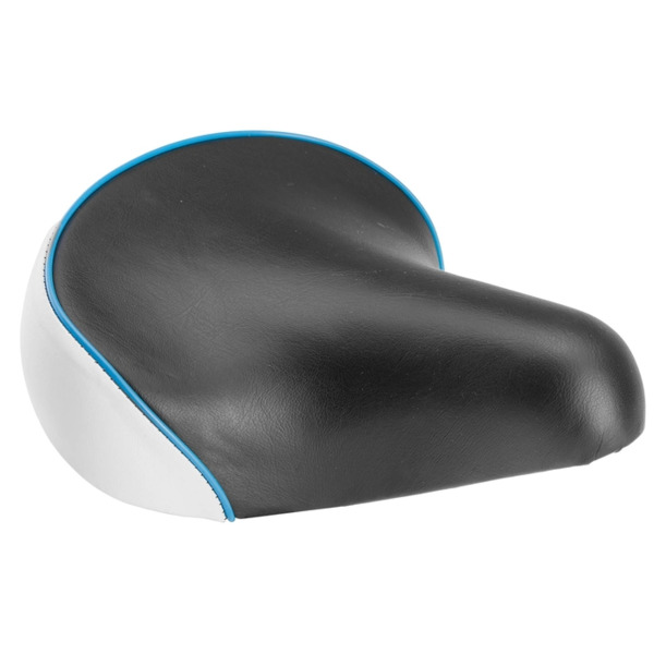 Седло TRIX, детское, 225x185 мм, пружинное, 620 г, черно-белое, AZ-5112