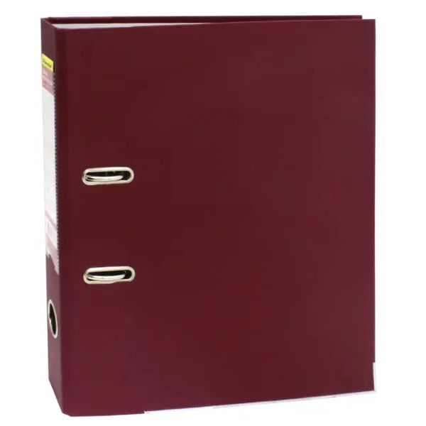 Папка-регистратор "Silwerhof", цвет: бордовый, A4, 50 мм, арт. 355020-27