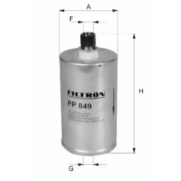 Топливный фильтр FILTRON PP 827 Audi 80/A4/A6/A8/V8 1.6-4.2 88>, VW Passat 4.0i W8 01>