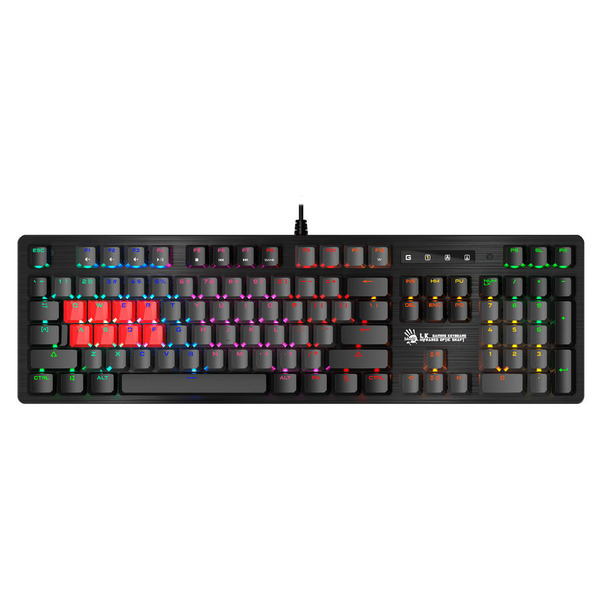 Клавиатура A4Tech Bloody B820R Dual Color USB черный/серый