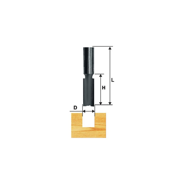 Пазовая прямая фреза по ДСП Энкор 28010