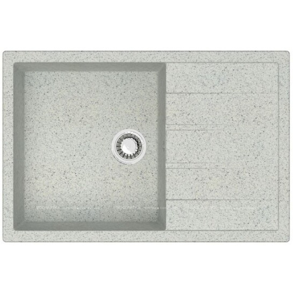 Кухонная мойка Azario Vision Светло серая (75x50,5x21,8) сифон+герметик (CS00078341)