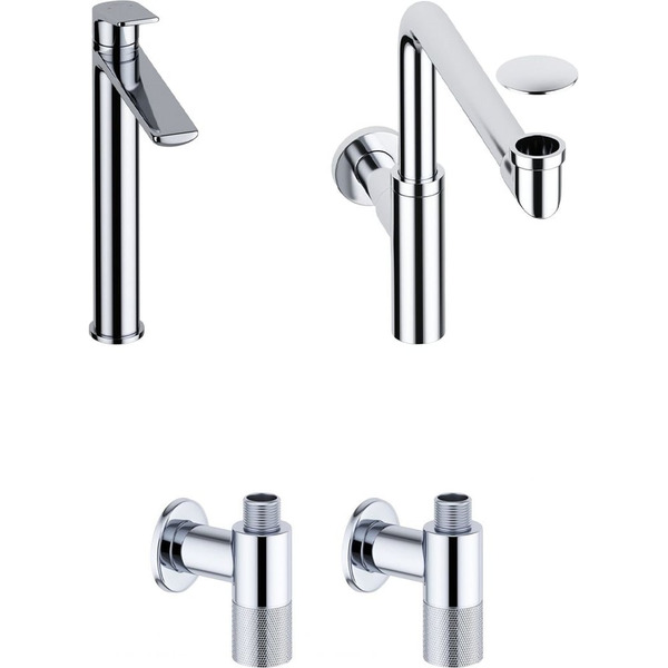 Высокий смеситель для накладной раковины Wellsee ICON! for life 201000211