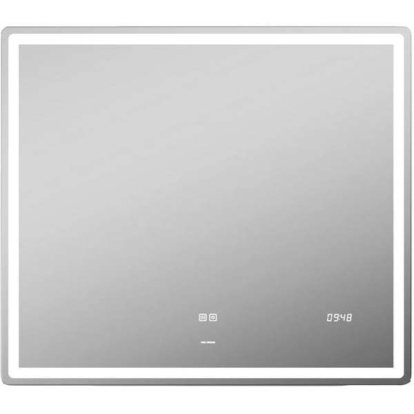 Зеркало VIGO Geometry Luxe 80 подсветка, сенс. упр-е, часы, антизапотевание (z.GEO.80.Luxe)