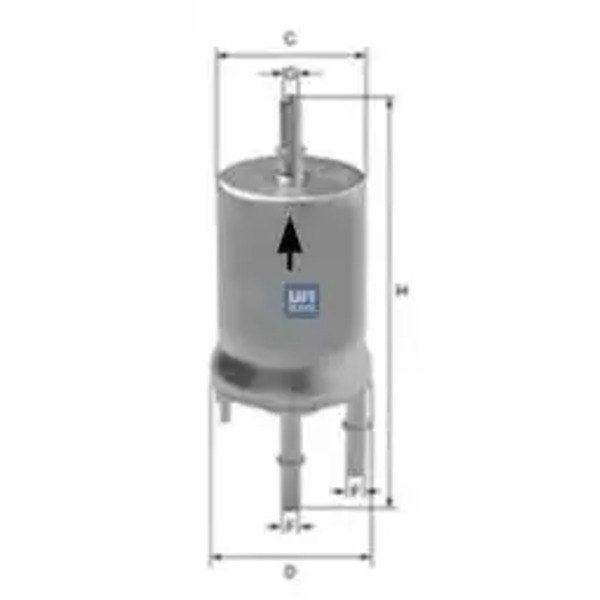 Топливный фильтр UFI 31.832.00 Seat Cordoba/Ibiza, VW Polo, Skoda Fabia 1.2/1.4/1.6/2.0 02>