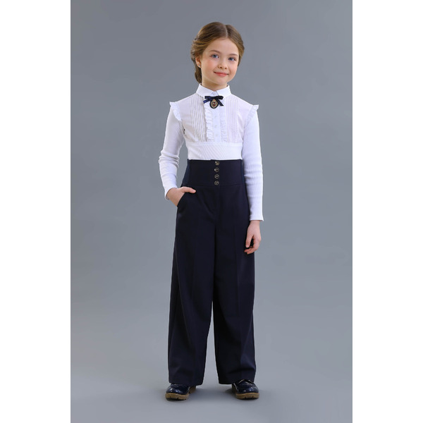 Блузка 2577/1-523-ВХБ-Э (белый)