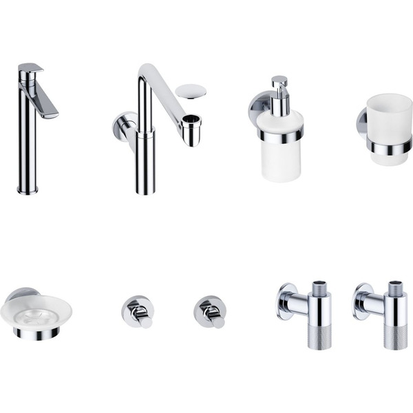 Высокий смеситель для накладной раковины Wellsee ICON! for life 201000431