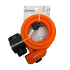 Велозамок противоугонный 4Bike 515, 12x1800 мм, с ключом, оранжевый, ARV-515-ORG-1800