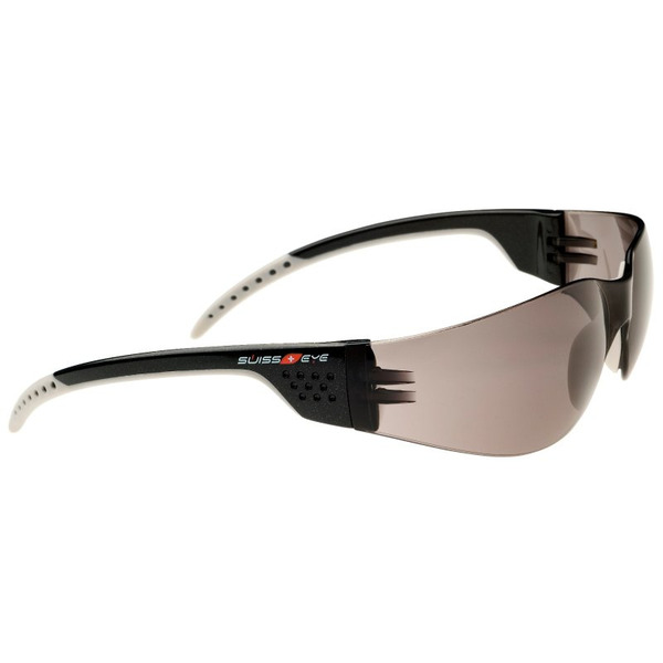 Очки велосипедные SWISSEYE Outbreak Luzzone, спортивные, оправа чёрно-серебристая, линзы дымчатые, 14051
