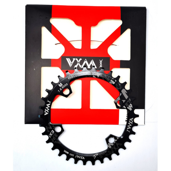 Звезда веклосипедная VXW NARROW/WIDE, передняя, 96sBCD, 34T, AL7075, черный, ZTB21191