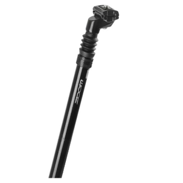 Штырь подседельный велосипедный ZOOM, алюминий, с амортизацией, D:25,4 x L:350 мм, чёрный, ZTB21830