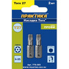 Бита отверточная Практика Профи Torx Tamper-27*25мм 2шт 776-393