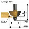 Фреза кромочная калевочная Энкор 31,8*15мм хв.8мм 9286