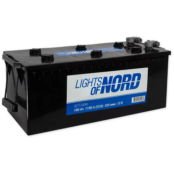 Грузовой аккумулятор Lights of Nord 190Aч о/п Ca+ конус