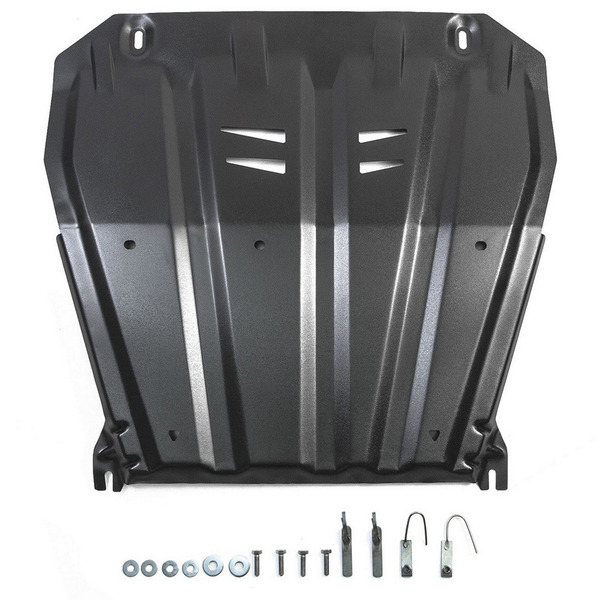 Защита картера и КПП АвтоБРОНЯ для Nissan Qashqai (V-1.2T;2.0) (сборка РФ) 2015-2019,(V-2.0)4WD 2019-/X-Trail 2007-/Renault Koleos 2008