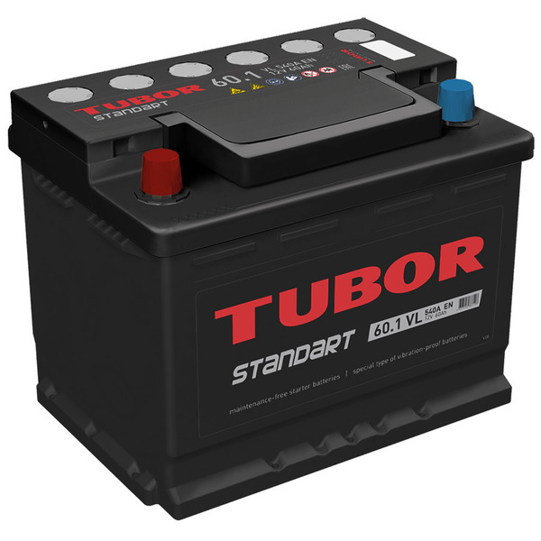 Автомобильный аккумулятор Tubor 60 Ач прямая полярность L2