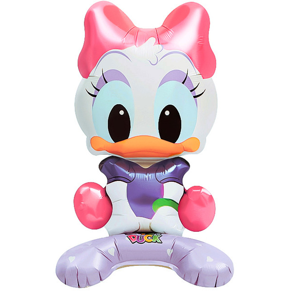 Шар 3D (24"/61 см) Фигура на подставке, Утенок Дейзи, 1 шт. в уп.
