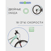 Подростковый велосипед Novatrack Action 24, год 2023, цвет Зеленый-Голубой, ростовка 12
