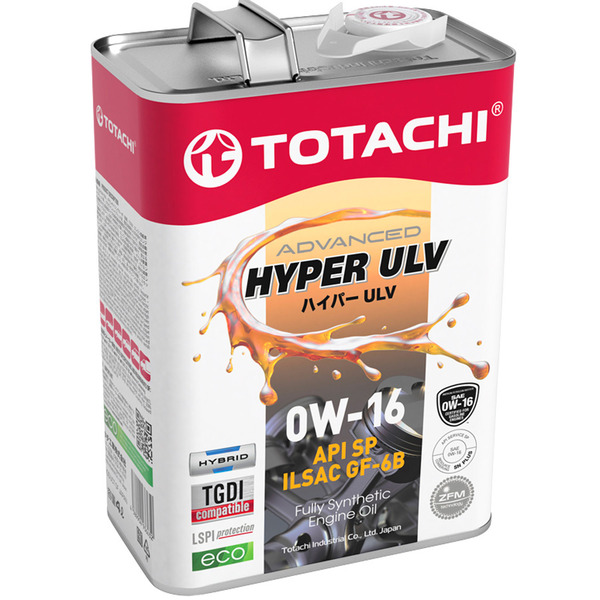 Моторное масло Totachi Hyper ULV 0W-16, 4 л