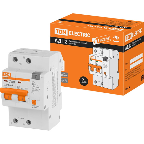 Дифференциальный автомат TDM ELECTRIC SQ0204-0116