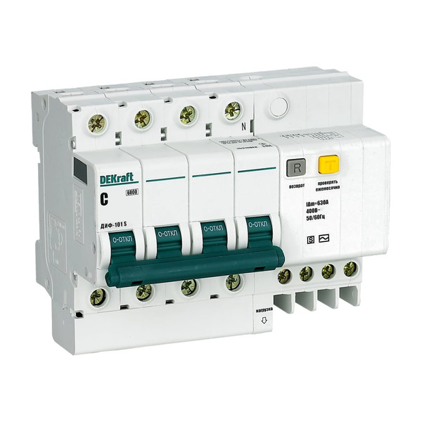 Селективный дифференциальный автомат DEKraft ДИФ101 15318DEK