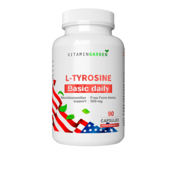Vitamin Garden, L-Тирозин + Йод (калия йодат), капсулы, 90 шт.