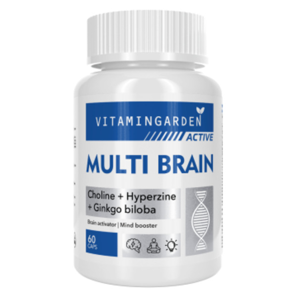 Vitamin Garden, MULTI BRAIN (для поддержки работы мозга), капсулы, 60 шт.