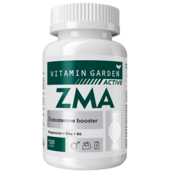 Vitamin Garden, ZMA (магний, цинк, витамин B6), капсулы, 120 шт.