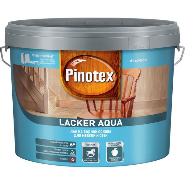 Лак для мебели и стен для внутренних работ Pinotex LACKER AQUA 70 5299300
