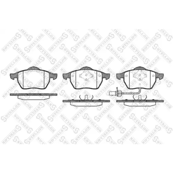 401 011B-SX колодки дисковые п.! с антискрип. пластинами\ VW Sharan 1.8iT/2.0i/1.9TDi 00>