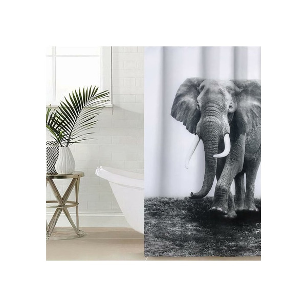 Шторка для ванной Доляна Слон 2499317