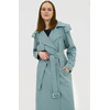 Плащ женский NORPPA ILIM WNS COAT, зеленый шалфей, 100333 (Размер: 34)