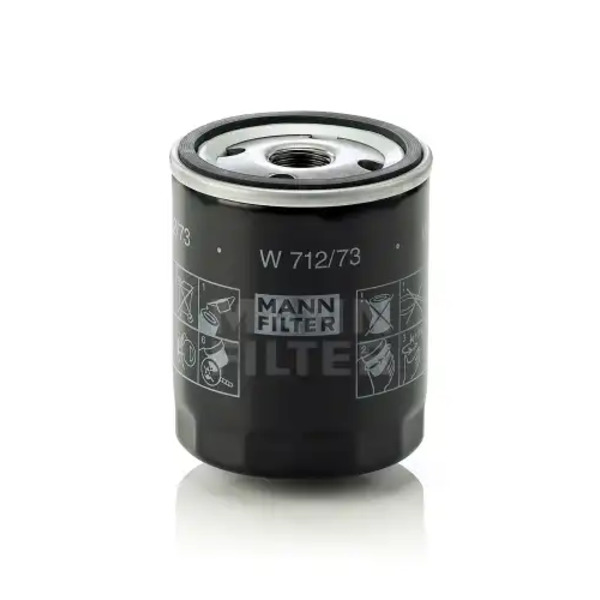 Фильтр масляный MANN-FILTER W 712/73 Ford Mondeo III 1.8 16V/2.0 16V 02>, Mazda 3 2.0 03>