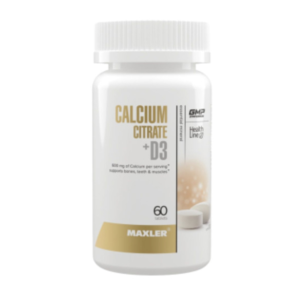 Maxler, Кальций (цитрат) + D3, таблетки, 60 шт.
