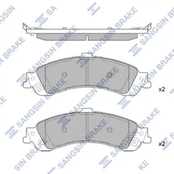 SP1370 колодки дисковые задние!\ Chevrolet Blazer 98>/Avalanche02>, Cadillac Escalade 99>
