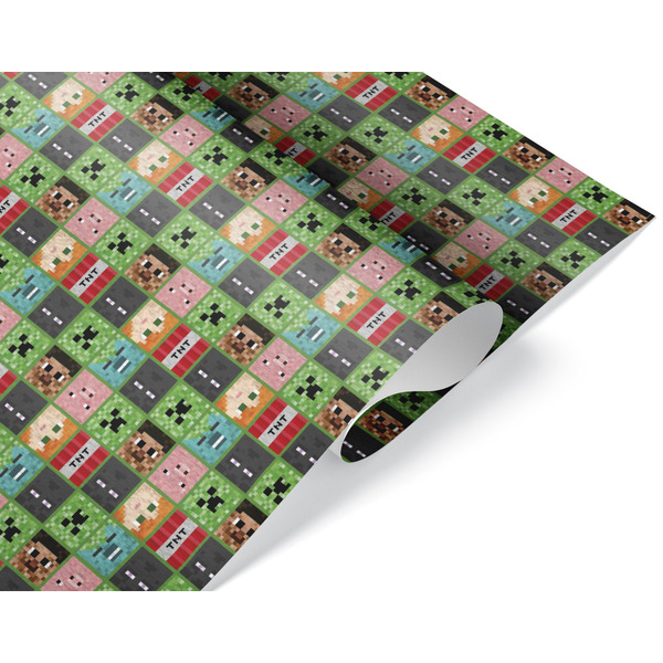 Упаковочная бумага (0,7*1 м) Пиксели, 10 шт.