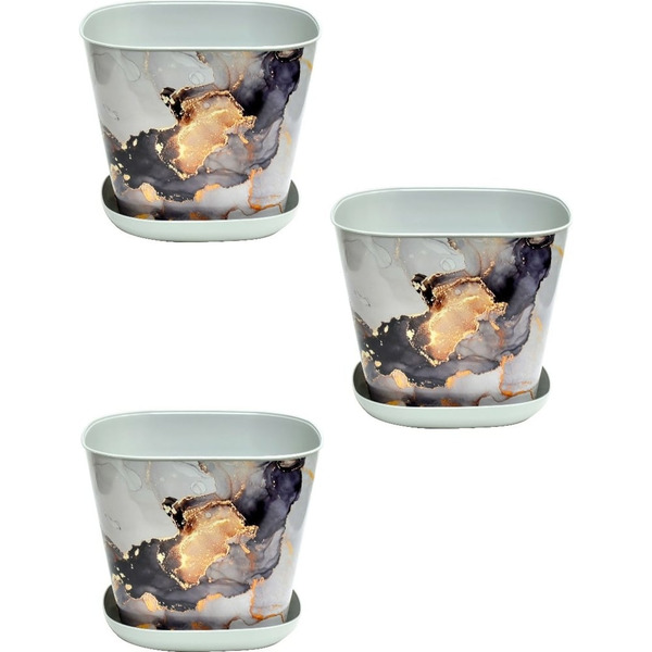 Квадратное кашпо Violet N-Kahpo-3/-38137-50