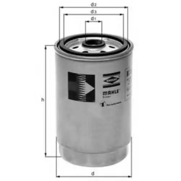Топливный фильтр KNECHT KC63/1D MB Sprinter 2/3/4-t /W201/W202/W124/W210/W463/Vito 2.0D-3.5D 83>