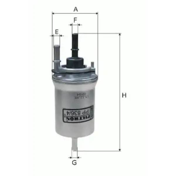 Топливный фильтр FILTRON PP 836/5 Audi A4 II 1.8T Quattro 00>/A6 II (4F) 2.4-4.2 04>