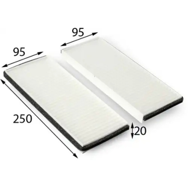 Салонный фильтр JS ASAKASHI AC22005SET NISSAN Navara/Pathfinder2.5DCi 4WD 05>