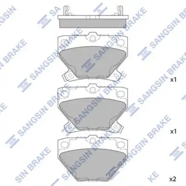 SP2044SNS 741 02 !колодки дисковые з.\ Toyota Celica/Corolla/Prius/Yaris 1.0-1.8i/1.4D 99>