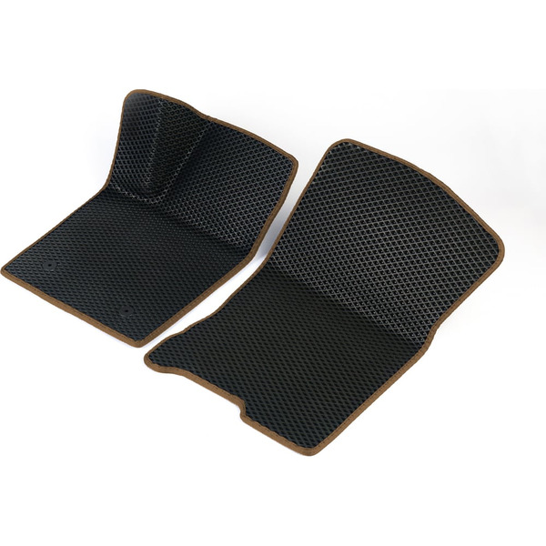 Передние коврики для Mercedes С-класс W205 2013 - 2023 (Мерседес С класс 205) Vicecar 2DL29036-коричневый
