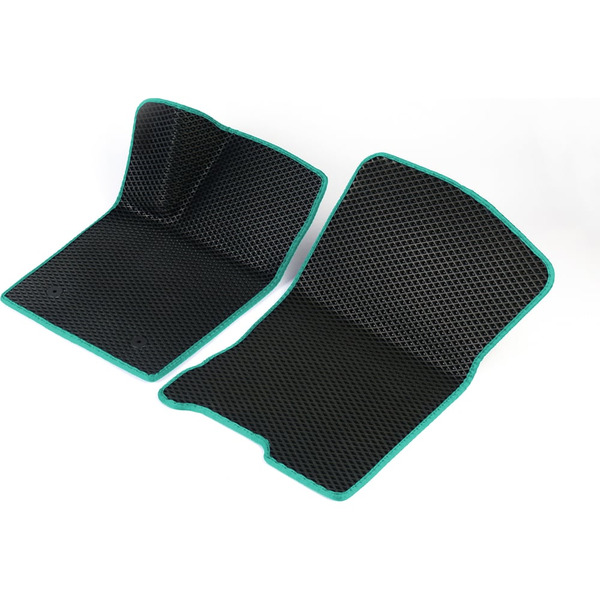 Передние коврики для Kia Rio II 2005 - 2011 (Киа Рио 2) Vicecar 2DL23011-изумрудный