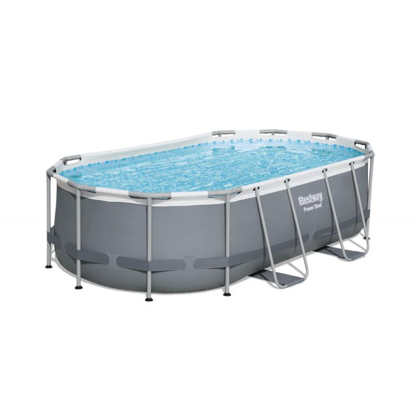 Бассейн BestWay 56620 каркасный фильтр-насос, лестница 427х250х100см 7250л