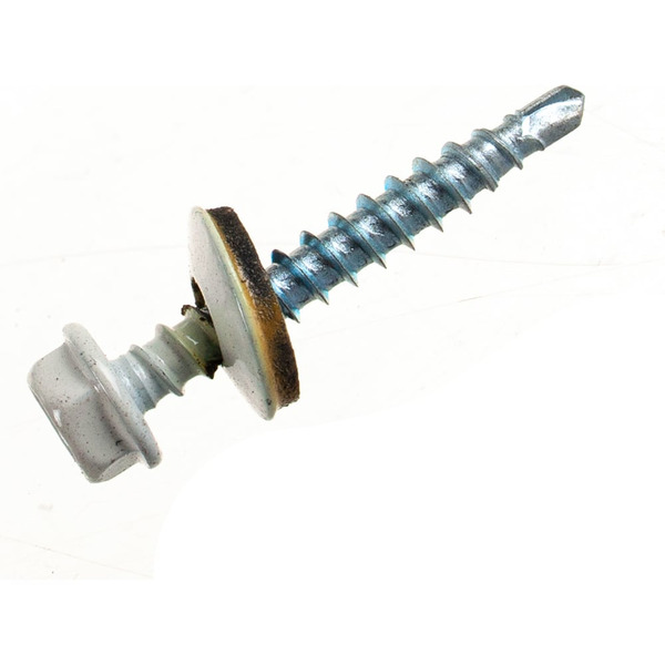 Кровельные саморезы СКД ЗУБР 35x4.8 мм RAL9003 белый (380 шт.) 4-300315-48-035-9003